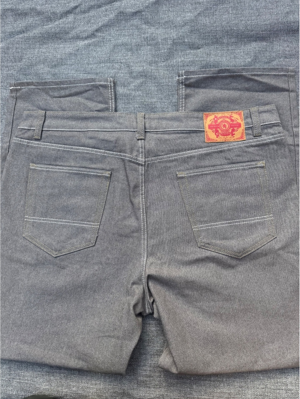 PJ Mark Y2K Premium Denim Straight Fit Jeans 44x32 Gray